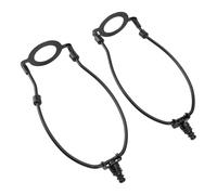 Fdit Kit de Soporte de Arpas para Pantalla de Lámpara Ajustable, Paquete de 2 Soportes de Pantalla de Metal con Base E26 para Lámparas de Mesa y de Pie (BLACK)