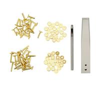 Fdit Kit de Surtido de Costo Cobre Corrosion Resistente a la Corrosión para la Instalación Fácil de Cuero para Bolsas de Cinturones (Estilo a)