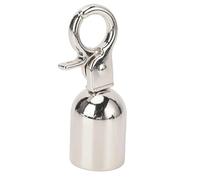 Fdit Kit de Tapas de Tope de Extremo de Cuerda, 10 Juegos de Tapas de Aleación de Zinc con Tornillos para una Fijación Segura, Instalación Sencilla para Reparación de Cables de (SILVER)