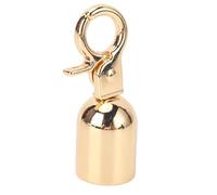 Fdit Kit de Tapas de Tope de Extremo de Cuerda, 10 Juegos de Tapas de Aleación de Zinc con Tornillos para una Fijación Segura, Instalación Sencilla para Reparación de Cables de (GOLD)