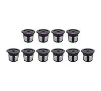 Fdit Kit de Taza de Filtro de cápsula de café Recargable Cápsulas de cápsulas Reutilizables de Acero Inoxidable con Tapas Reutilizables Accesorios compatibles para la máquina de café KEURIG(2#)