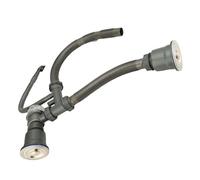 Fdit Kit de Tubería de Drenaje del Fregadero de Cocina, Juego de Drenaje de Doble Cuenco Resistente a Altas Temperaturas, a Prueba de Olores, Grueso, para el Hogar y la Cocina