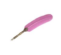 Fdit Kits de Caligrafía para Adultos Juego de Bolígrafos de Caligrafía con Caja de Regalo con Punta Plana de 1-5 Mm con Exquisitos Patrones Tallados Pluma de Acero Inoxidable para (PINK)