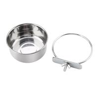 Fdit La Fuente de Alimentación para Loros Hechos de Acero Inoxidable Resistir La Jaula de Pájaros, Que Es Fácil de Limpiar para el Propietario del Parrocchetto (M (66x26x23cm/26x10.2x9.1in))