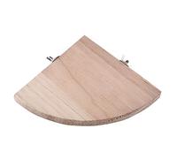 Fdit La Plataforma de Pájaros de Juguete de Budgie Es una Forma de Ventilador de Madera de Percha para La Jaula de, Descanso Práctico para Mascotas Pequeñas