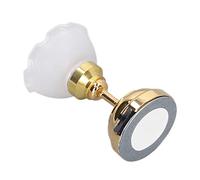 Fdit Lámpara de Cúpula con Forma de Flor en Miniatura para Casa de Muñecas con Luz LED Cálida, Ideal para Sala de Estar, Dormitorio, Decoración de Balcón, Alimentada por Pilas de Botón Seguras