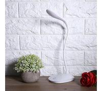 Fdit Lámpara de Escritorio LED USB, Luz de Lectura Regulable de 3 Niveles con Cabezal Giratorio de 360° y Carga USB, para Lectura Nocturna, Estudio de Trabajo