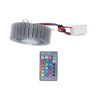 Fdit Lámpara de Pared Sun Flower Luz de Pared LED de Aluminio con 24 Teclas Control Remoto RGB 3W Instalación Integrada para Sala de Estar Dormitorio Bar