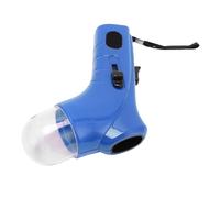 Fdit Lanzador de aperitivos para mascotas, de plástico, multifuncional, de mano, para entrenamiento al aire libre (azul)