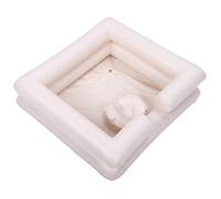 Fdit Lavabo Inflable para champú, Lavabo Portátil Grande para Lavar el Cabello con Válvula de Inflado de Seguridad para Pacientes Ancianos, Discapacitados, Embarazadas y Postrados en