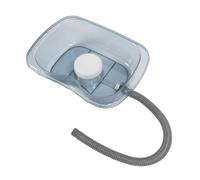 Fdit Lavabo para Lavar el Cabello, Lavabo Transparente Portátil para champú para Ancianos, Mujeres Embarazadas, Material para Niños, Tamaño PET 48x35x14cm (Azul transparente)