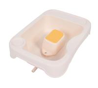 Fdit Lavabo para Lavar El Cabello Soporte Cómodo Y Ergonómico Tazón De Champú Compacto para Niños Mayores Mujeres Embarazadas PP PET 18,9 X 13,4 X 5,5 Pulgadas