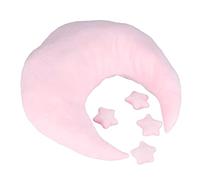 Fdit Linda Almohada para Posar en la Luna, Accesorios de Fotografía para Bebés con Estrella, Suave y Agradable para la Piel para Fotos de Recién Nacidos (PINK)
