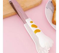 Fdit Lindas Pinzas de Cocina, Pinzas con Forma de Pata de Gato, Pequeñas para Ensalada, Barbacoa, Comida, con Diseño de Pata de Gato, para Cocina, Barbacoa, Ensalada, Regalo (M)