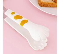 Fdit Lindas Pinzas de Cocina, Pinzas con Forma de Pata de Gato, Pequeñas para Ensalada, Barbacoa, Comida, con Diseño de Pata de Gato, para Cocina, Barbacoa, Ensalada, Regalo (S)