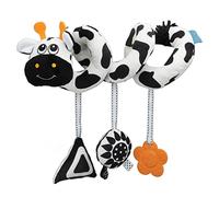 Fdit Lindo Animal Espiral Juguete de Peluche Desarrollo del Cerebro Sonajeros Colgantes Juguete para Cochecito de bebé Asiento de Coche Recién Nacido (Estilo 1)