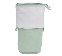 Fdit Lindo Estuche Telescópico de Lápiz de Lápiz de Lápiz - Bag de Maquillaje Expandible y Organizador de la Oficina Escolar para Mujeres, Adolescentes, Estudiantes (Green)