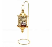 Fdit Linterna de Vela Vintage con Diseño Hueco único para Eventos Románticos Linterna de Hierro Pieza Decorativa de 12,6 Pulgadas