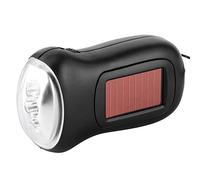 Fdit Linterna Solar, manivela, Linterna Recargable con energía Solar, generadores manuales, de Emergencia, LED, antorcha Dinamo de Emergencia para Acampar al Aire Libre (3.5x2in)