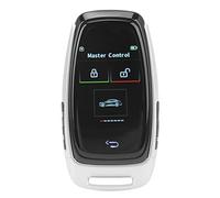 Fdit Llave de Automóvil Remoto Inteligente, Arranque de Automóvil Clave Remota con Pantalla Táctil LCD y Conexión Bluetooth para Todos los Tipos de Vehículos de Inicio de un Botón (Silver)