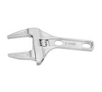 Fdit Llave de Baño de Primera Calidad con Gran Apertura, Herramienta Manual Duradera para Codo Vivo, Válvula de Doble Cabeza, Agarre Cómodo, para Uso Doméstico