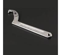 Fdit Llave de Gancho Multifuncional de Acero de Vanadio Cromado Duradero para Tuercas Redondas, Tecla de Cajas C Ajustables para Reparaciones Mecánicas (Cabeza redonda 1 1/4 "-3" (32-76 mm))