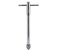 Fdit Llave para Machos de Trinquete, Herramienta de Acero de Aleación con en T para Machos de Roscar M3 a M12, Operación hacia Adelante y Atrás con Mecanismo de Bloqueo para (M5-M12 largo)