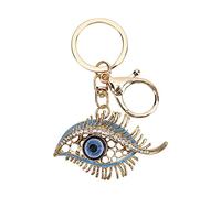 Fdit Llavero con Amuleto Turco de Ojo Azul, Colgante de Protección de Buena Suerte, Llavero para Decoración del Hogar, Pared o Bolso