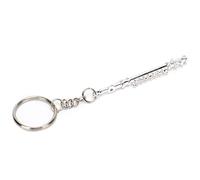 Fdit Llavero de Flauta, Adorno de Instrumento Musical Plateado, con Material Metálico de, Pequeño y Exquisito para Colgar Llaves o como Decoración, Colección