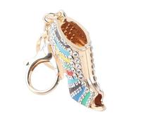 Fdit llaveros originales,llavero de zapato porte clef Llavero de cristal de diamantes de imitación encanto colgante monedero llavero multicolor forma única mujer niñas señora