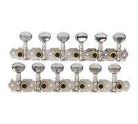 Fdit Llaves de Ajuste de Guitarra de 12 Cuerdas, Zinclegación Robusta, Ajuste Rápido y Preciso para Guitarra Popular y Acústica de 12 Cuerdas