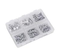Fdit Lote de Cuentas de Ala de Ángel, Accesorios de Joyería DIY de Aleación Elegante con Caja de Almacenamiento para Manualidades, 60 uds.