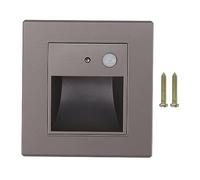 Fdit Luces de Paso con Sensor de 1,5 W y 3000 K, Luz Empotrable para Escalera con Sensor de Movimiento, Sensor de Anochecer a Amanecer, Luz LED Empotrada para Escalera para Dormitorio