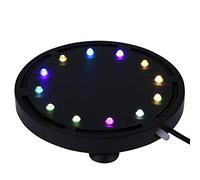 Fdit Luces subacuáticas sumergibles LED Luces de Agua LED DC 12V de Burbuja 12 Luz cambiante Multi-Colorida para Tanques de Peces(Diámetro 12.5cm(Q12) EU)