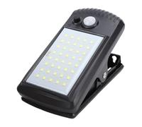 Fdit Luz de Abrazadera Solar 40 LED Sensor de Movimiento Luz Exterior con 270 Gran Angular IP65 Iluminación Impermeable 8H para Jardín Cerca Garaje Camping