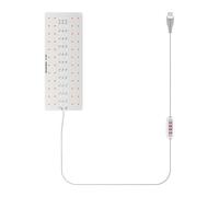 Fdit Luz de Crecimiento de Plantas Debajo del Gabinete, Lámpara de Crecimiento de Plantas LED de Interior Regulable de Espectro Completo 8H 12H 16H Temporización USB 5V para Inicio de (cabeza única)