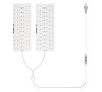 Fdit Luz de Crecimiento de Plantas Debajo del Gabinete, Lámpara de Crecimiento de Plantas LED de Interior Regulable de Espectro Completo 8H 12H 16H Temporización USB 5V para Inicio de (cabeza doble)