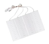 Fdit Luz de Crecimiento de Plantas Debajo del Gabinete, Lámpara de Crecimiento de Plantas LED de Interior Regulable de Espectro Completo 8H 12H 16H Temporización USB 5V para Inicio de (4 cabeza)