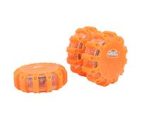 Fdit Luz de Emergencia LED para Carretera, Paquete de 3 Luces de Advertencia Magnéticas con 9 Modos, Batería de 850 MAh, Carga Tipo C, Bengalas de Emergencia para Vehículos