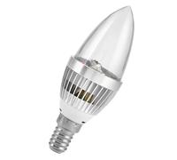 Fdit Luz de Vela RGB, Bombilla de Control Remoto E12 que Cambia de Color para el Hogar (E14 cubierta transparente)