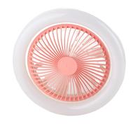 Fdit Luz de Ventilador de Techo, Lámpara de Ventilador LED Ajustable Silenciosa E27 de 30 W con Motor de Cobre Incorporado, para Habitación de Niños, Dormitorio, Sala de Estar,