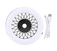 Fdit Luz LED para Cachimba, Panel de Luz RGB con Control Remoto de 16 Colores, Batería Recargable USB para 2 Horas de Uso, Orificio Preperforado para una Fácil Instalación en la