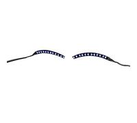 Fdit Luz LED para Pestañas Postizas, Lámpara de Pestañas con Tira de Maquillaje Brillante con Pinza para el Pelo para Fiestas, Bares, Discotecas, Disfraces de Halloween (BLUE)