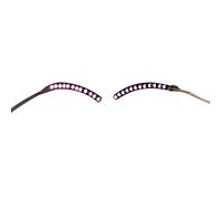 Fdit Luz LED para Pestañas Postizas, Lámpara de Pestañas con Tira de Maquillaje Brillante con Pinza para el Pelo para Fiestas, Bares, Discotecas, Disfraces de Halloween (PINK)
