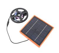 Fdit Luz LED Solar para Cultivo, Tira de Luz para Cultivo de Plantas Solares de Plástico de Silicona 5W LED Energía Solar Portátil Duradera Alto Flujo Luminoso para Plantas ()