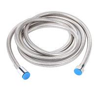 Fdit Manguera de Ducha para Baño, Repuesto Largo a Prueba de Explosiones de Acero Inoxidable de 3 Metros con Tubo Interior de Goma para el Baño del Hogar