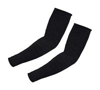 Fdit Manguitos de protección para brazo, mangas Kevlar resistentes al corte resistente al calor brazalete de seguridad antiabrasión para trabajo de cocina de jardín 1 par (negro)