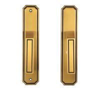 Fdit Manija de Palanca de Entrada de Puerta Silenciosa Estilo Bronce para Mayor Seguridad y Funcionamiento Silencioso, para Dormitorio, Cobre + Acero Inoxidable