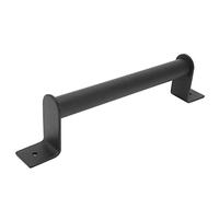 Fdit Manija de Puerta de Granero, Tirador de Puerta Corrediza de Acero Al Carbono con Diseño de Sarga para de Gabinete de Cobertizo de Garaje, Granero Doméstico