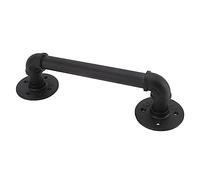 Fdit Manija de Puerta de Hierro Retro Brillante, Manija de Tracción, Manija Decorativa de Puerta de Granero de Diseño Aerodinámico para Puerta Corrediza de Granero, Puerta Exterior,